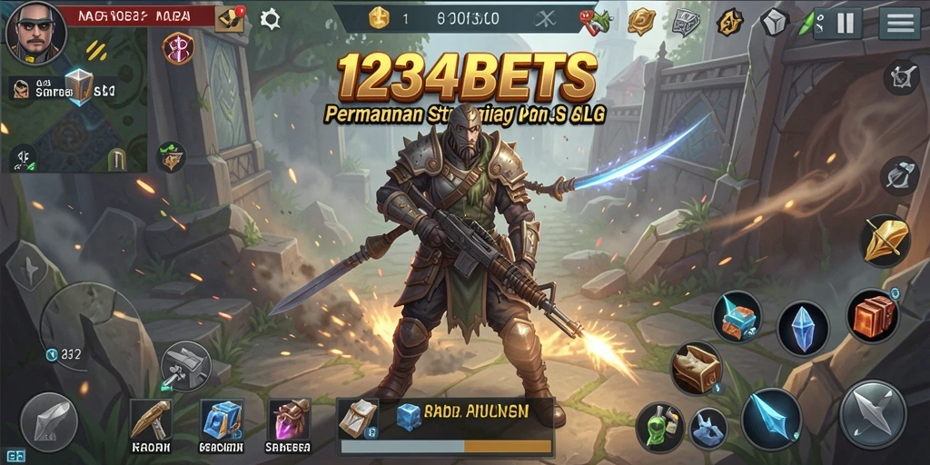 Tangkapan layar utama menunjukkan gameplay menarik dan strategi dalam 1234BETS.