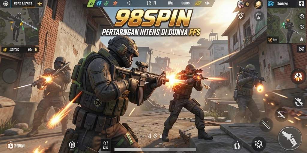 Gameplay mendebarkan di <strong>98SPIN</strong> dengan aksi tembak-menembak yang intens.