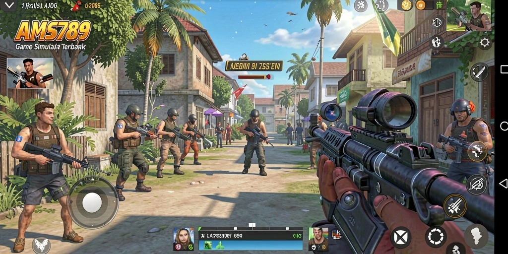 Screenshot gameplay AMS789 menampilkan momen seru dalam simulasi.