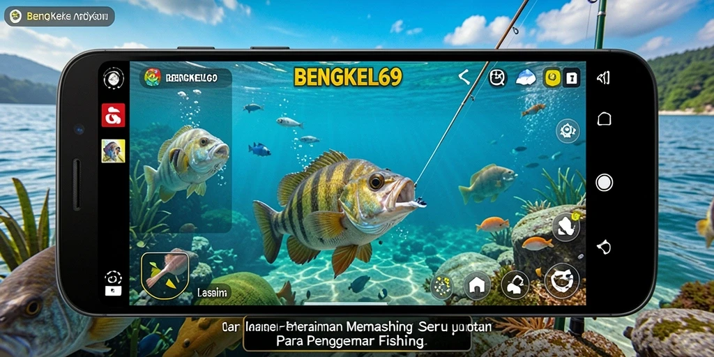 Screenshot BENGKEL69 menampilkan gameplay memancing yang seru dan penuh aksi.