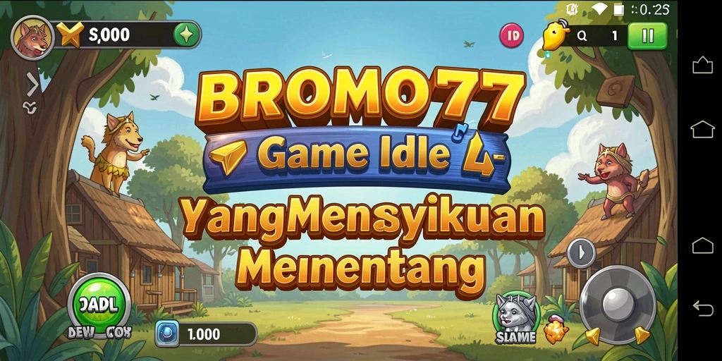 Screenshot gameplay BROMO77 yang menunjukkan karakter dan strategi yang menarik.