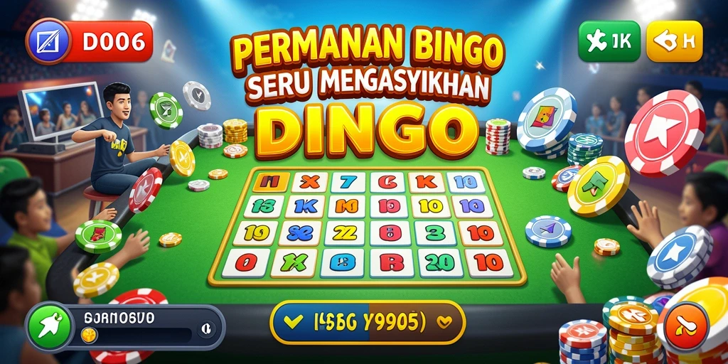 Tampilan gameplay DKK yang menampilkan suasana permainan Bingo yang seru.