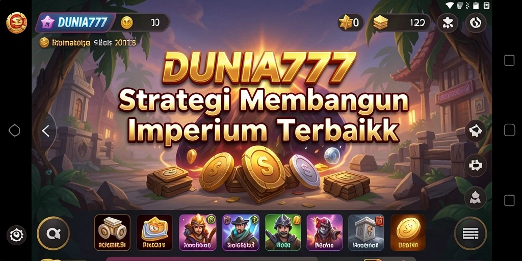Screenshot gameplay DUNIA777 menampilkan pertempuran strategis yang mendebarkan.