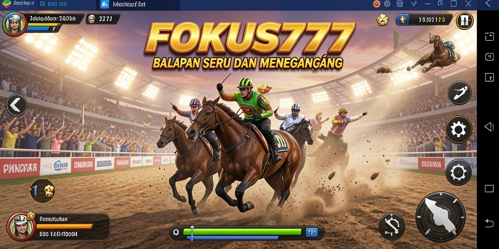 Gameplay balapan seru di FOKUS777 dengan grafik menawan.