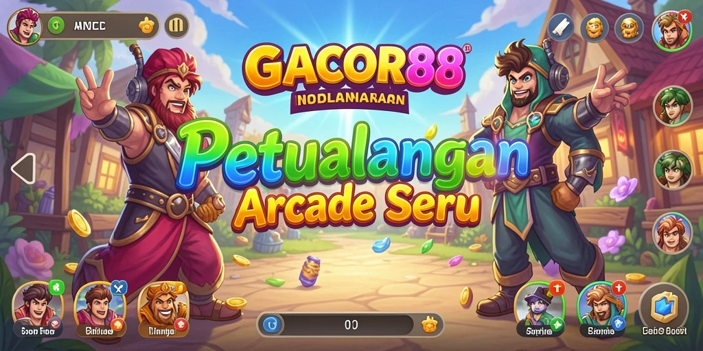 Tampilan gameplay seru GACOR88 dengan aksi Arcade yang mendebarkan.