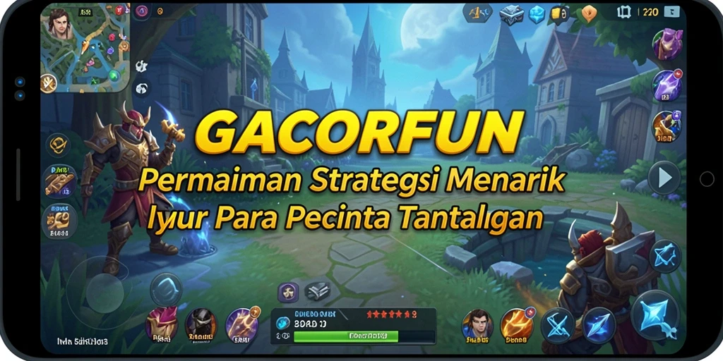 Screenshot GACORFUN menampilkan suasana intense pertempuran strategi.