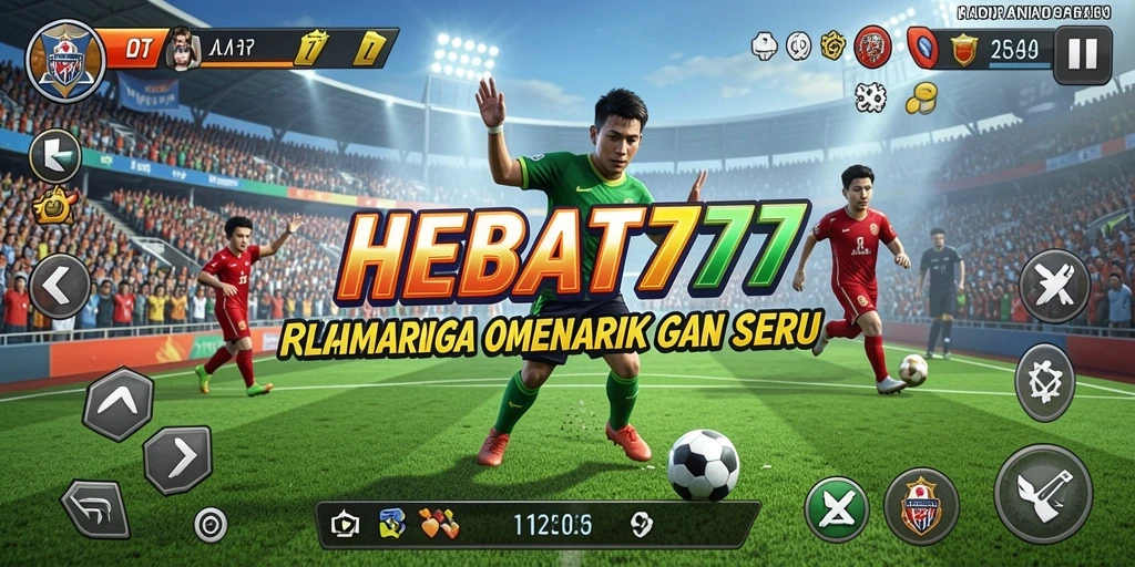 Tampilan seru gameplay HEBAT777 dengan aksi olahraga yang menegangkan.