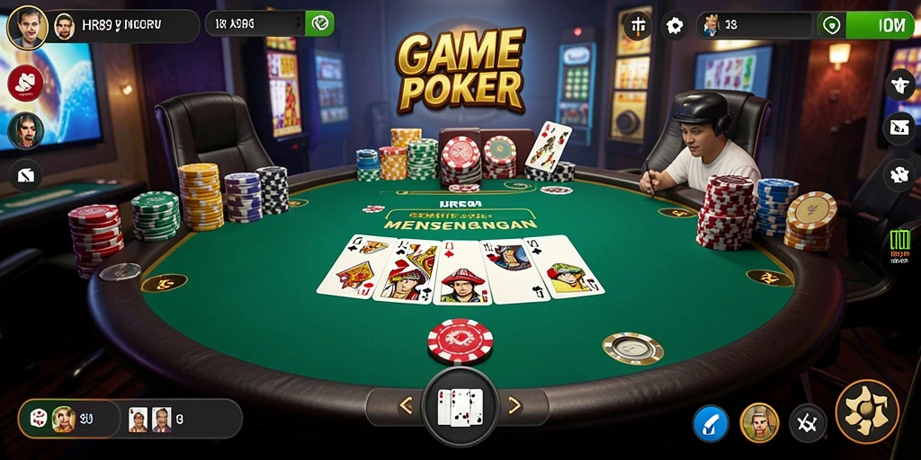 Tangkapan layar menampilkan gameplay seru dari HR89 poker.