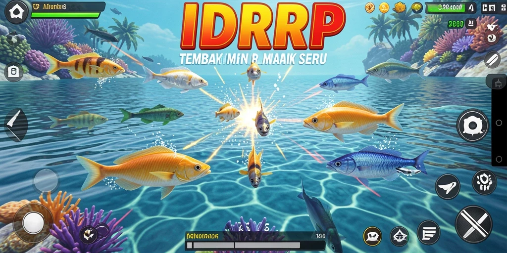 Gameplay seru menembak ikan di IDRRP dengan grafis menawan.