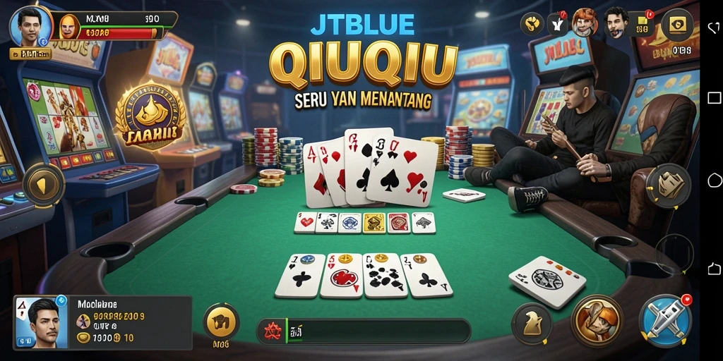 Gameplay seru di JTBLUE saat bermain QiuQiu.