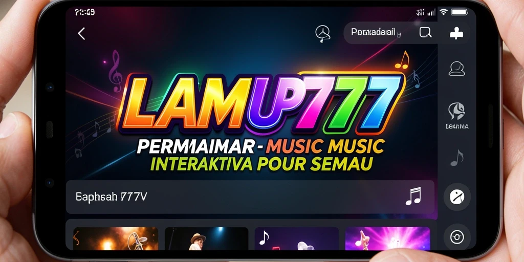 Tampilan gameplay LAMPU777 menampilkan pemain yang menari sesuai irama musik.
