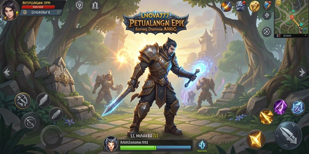 Screenshot LNOVA777 menampilkan aksi seru dalam pertempuran ARPG.