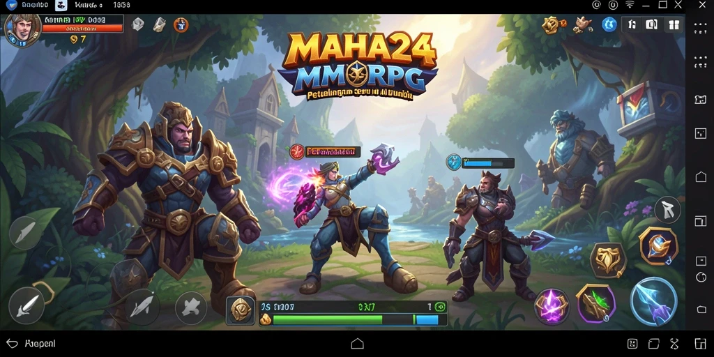 Tangkapan layar menunjukkan aksi seru dalam gameplay MMORPG.