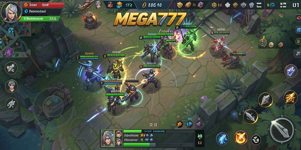 Tangkapan layar MEGA777 menunjukkan aksi pertarungan dan strategi mendalam.