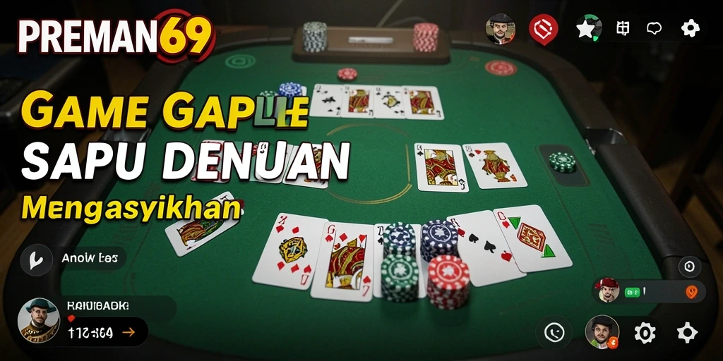 Tampilan gameplay Gaple yang seru dan interaktif di PREMAN69.