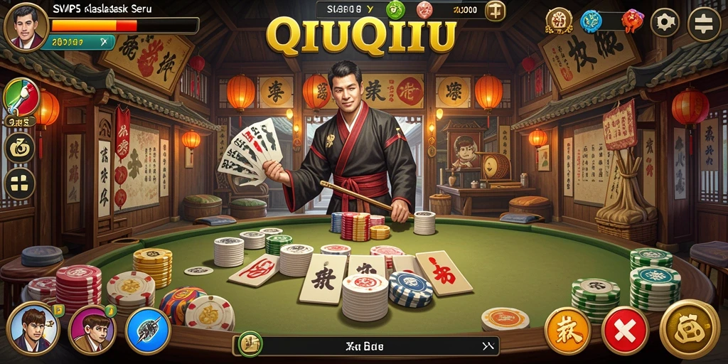 Screenshot utama SVIP5 menampilkan gameplay QiuQiu yang seru.
