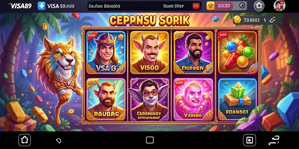 Tampilan gameplay Slot yang mengasyikkan dan penuh warna.